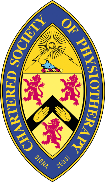 Chartered Society of Physiotherapy logo and website link